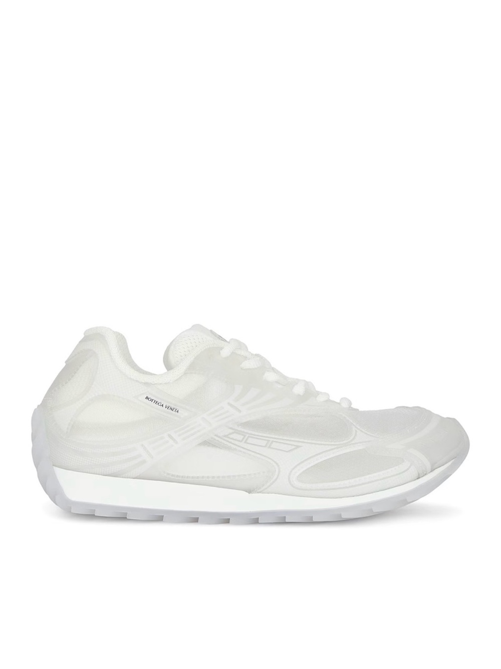 Bottega Veneta Orbit Sneaker All-White Mesh Runner Sneakers